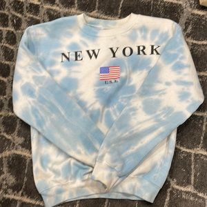 Rue21 New York Tie-Dye Crewneck